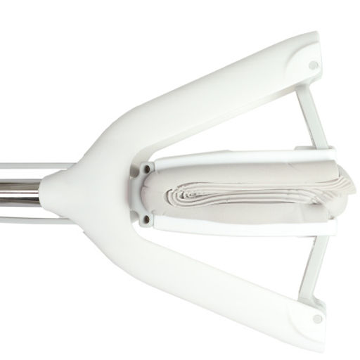 Швабра с отжимом насадка из мягкого ПВХ 28х117 см / J1 /уп 40 /нерж - ГалеонТрейд фото 2