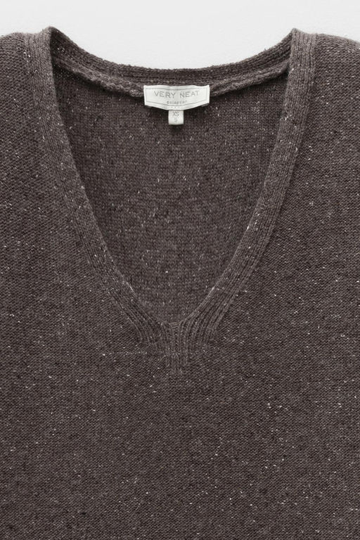 ЕВ 30276/ш/коричневый меланж джемпер жен