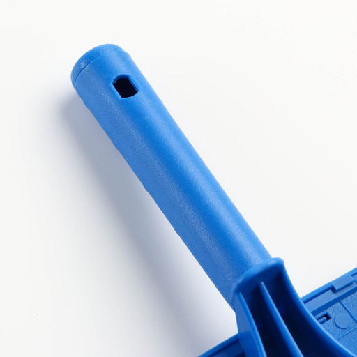 Пуходерка полукруглая Макси без капель, 12 х 20 см, синяя - Пижон фото 4