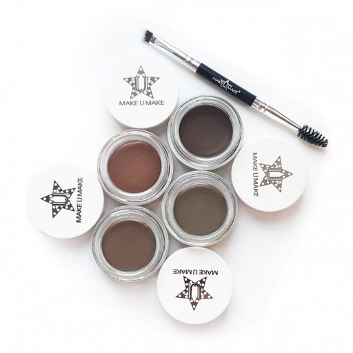 Помада для бровей 24 часа устойчивости BROW FACTORY B1 BLONDIE для блондинок с кистью - Make u make фото 3