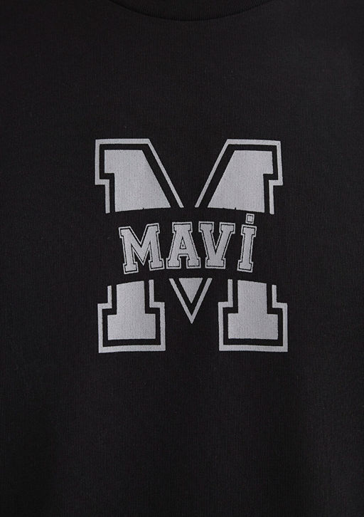 Mavi Logo Bask?l? Siyah Tisort  фото 7