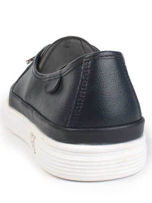 03-A5657-1 DK. BLUE Полуботинки женские (натуральная кожа)