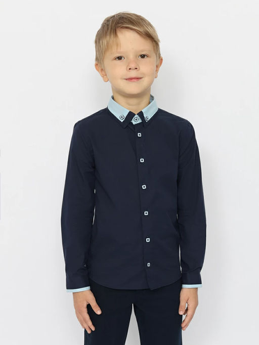 CRB wear/CWKB 63280-41 Рубашка для мальчика,темно-синий/Ex.Cherubino