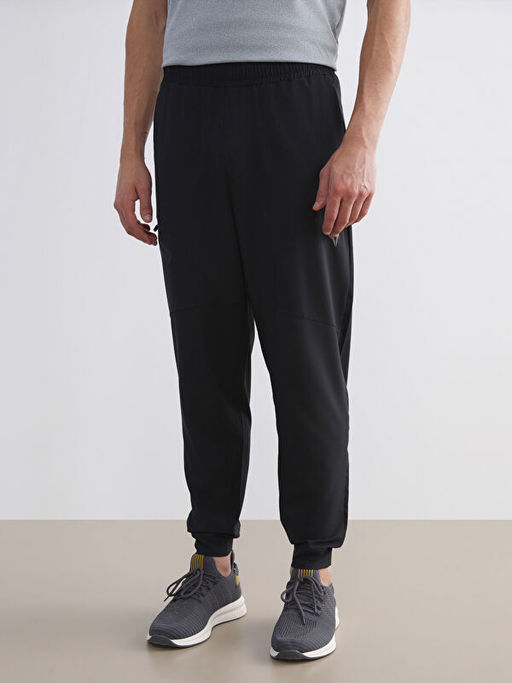 Beli Lastikli Bask?l? Erkek Jogger E?ofman Alt?