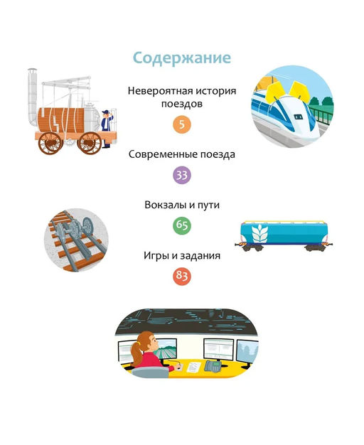 Поезда и железные дороги. Симон Ф., Буэ М. - Издательство махаон фото 2