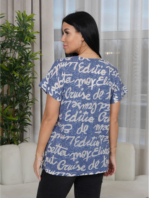 Чайка футболка женская (синий) - Lovetex фото 3