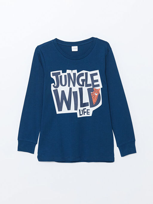 Bisiklet Yaka Erkek ?ocuk Pijama Tak?m? - Waikiki фото 2