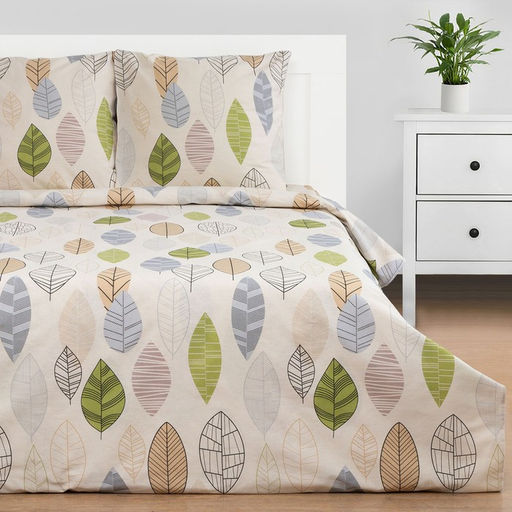 Постельное бельё Этель дуэт Foliage 143*215 см - 2 шт, 220*240 см, 70*70 см -2 шт, бязь  фото 3