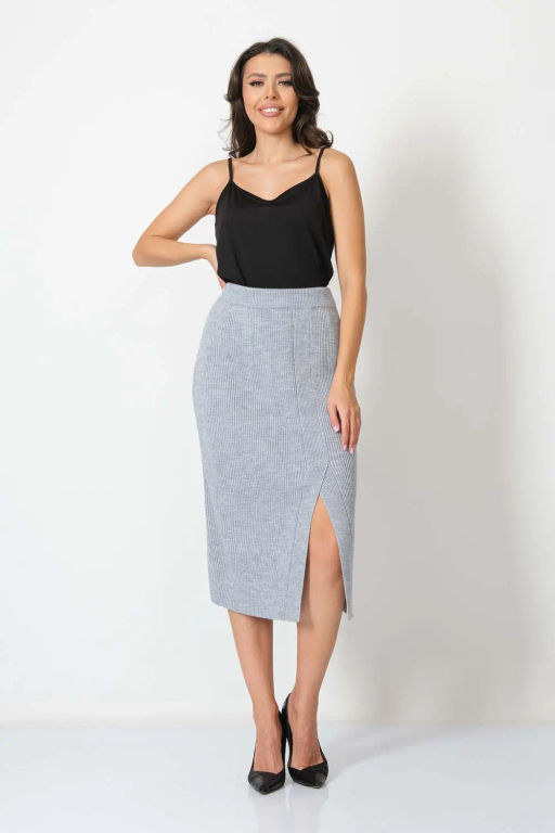 ЗЛАТА Юбка И 002/серый