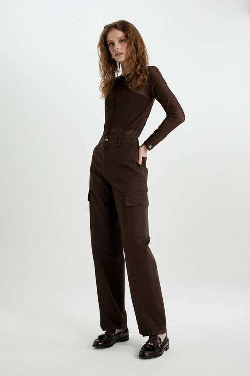 Повседневная футболка из тюля с длинными рукавами и круглым вырезом Slim Fit - Defacto фото 2