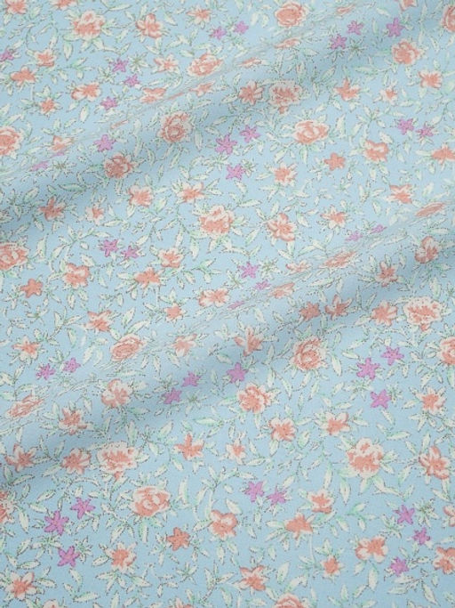 Штапель Весея цв.голубой, ш.1.45м, вискоза-100%, 110гр/м.кв - Купава фото 7