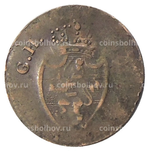 Монета 1 пфенниг 1819 года Германские государства  Гессен-Дармштадт
