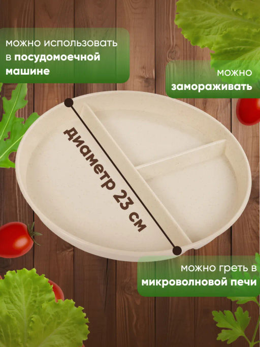 Тарелка с приборами! для похудения секционная для ПП питания - Фабрика снов фото 3