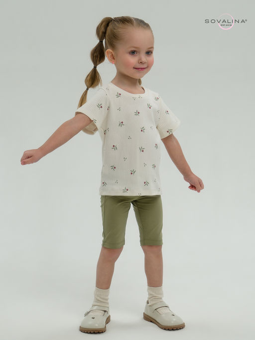 Костюм Актив бордовые тюльпанчики-оливка - Sovalina фото 19