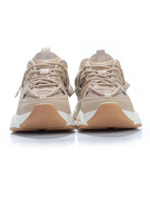 05-6035-5 DK. BEIGE Кроссовки женские (искусственные материалы) - No name фото 9