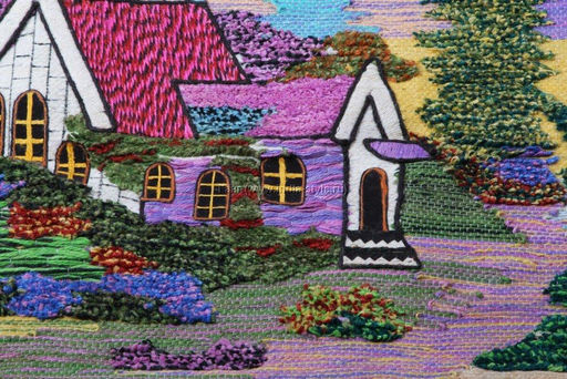 Гобелен (100*80см) состав: джут, хлопок № Гб 132 - Ганг фото 2