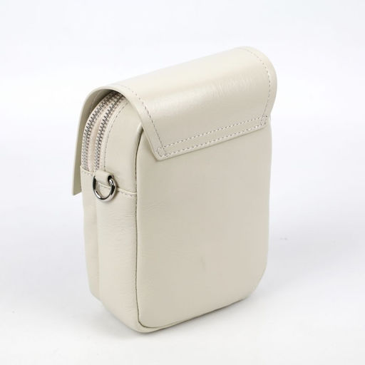 Женская кожаная овальная сумка через плечо 0116-15 - Cidirro фото 3