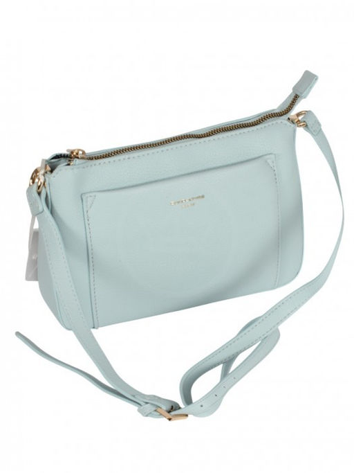 Сумка женская искусственная кожа DJ-СМ 7336-STARLIGHT BLUE, 1отд, плечевой ремень, голубой SALE 263896 - Adelia фото 5