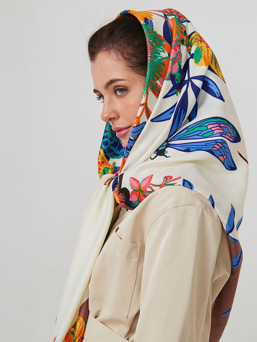 Большой, мягкий, тонкий и очень нежный двусторонний платок - Tantino фото 9