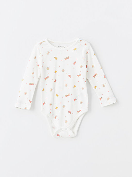 Bisiklet Yaka Uzun Kollu K?z Bebek ??t??tl? Body ve Tayt 2li Tak?m