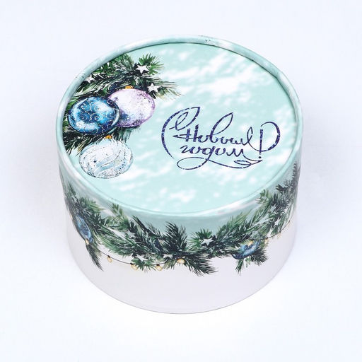 Коробка подарочная «С Новым годом» завальцованная без окна, 13×8.5 см