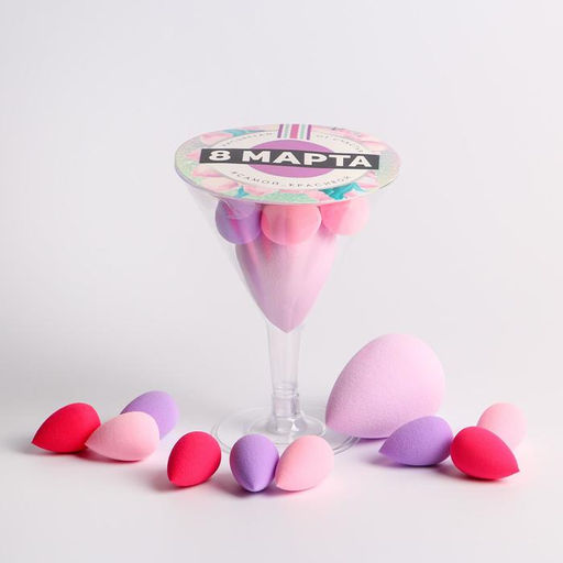 Набор спонжей для макияжа Счастье, 10 шт - Beauty fox фото 2