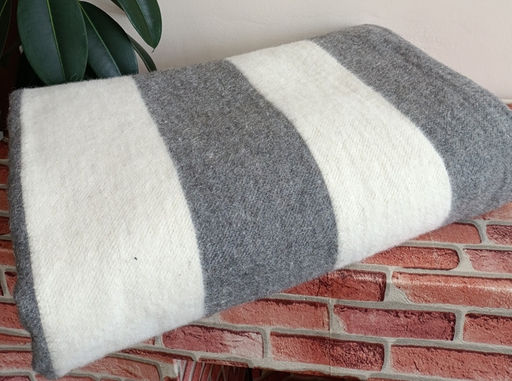 Одеяло п/шерсть 70% 200*220 жаккард Полоса цв. молочный пл 450 - Текс-дизайн фото 2