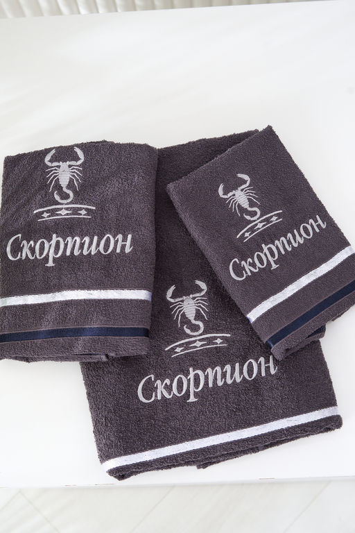 14418/10 Знаки зодиака полотенце махровое плотность 350гр