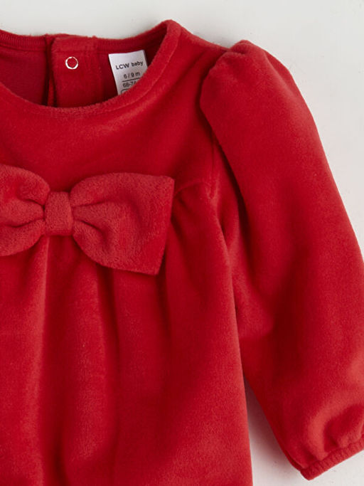 Fiyonk Detayl? K?z Bebek Tulum