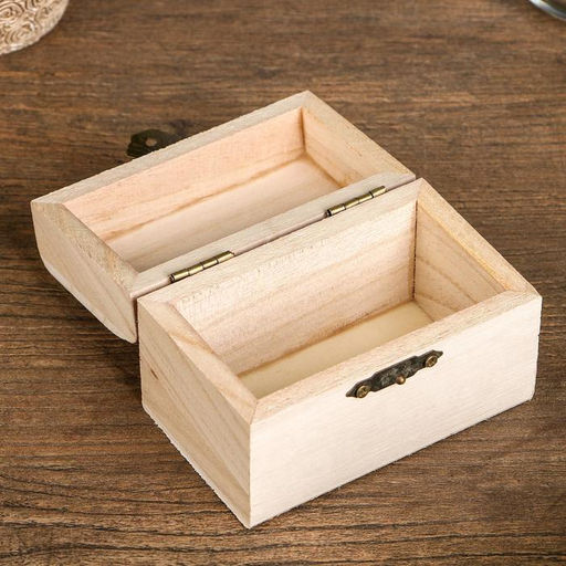 Цена за 7 шт. Шкатулка для росписи дерево прямоугольник «Орех», для творчества, декора, 9×5×6 см