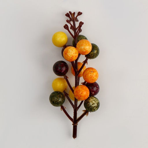 Цена за 12 шт. Декор «Ягодки», размер 3×4,5×11 см