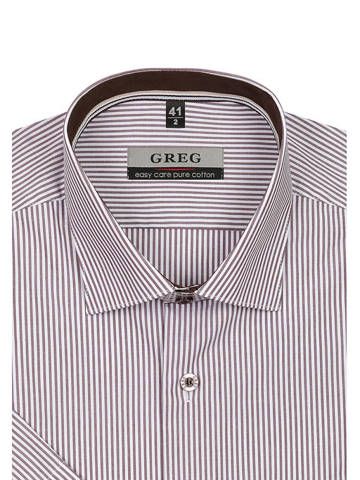 Сорочка мужская короткий рукав GREG 151/101/4121/1p  фото 3