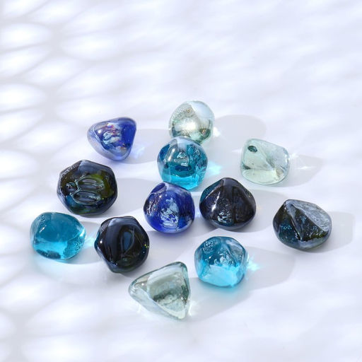 Декор стекло, 250 г., 17 шт., треугольник МИКС