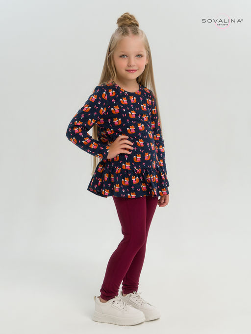 Костюм Алиса лисята на синем-марсала - Sovalina фото 9