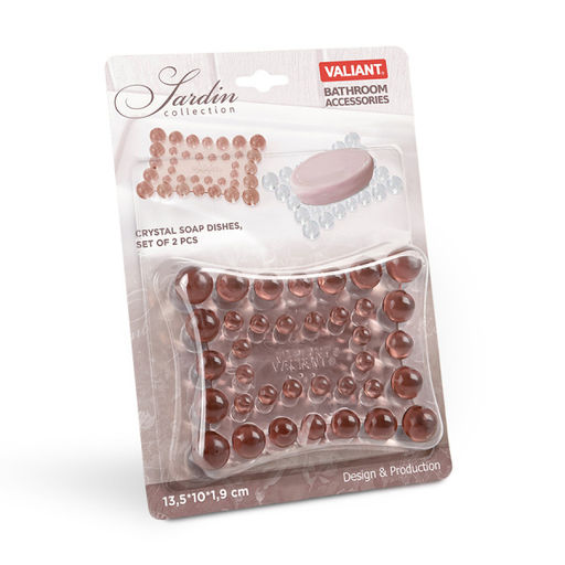 Набор мыльниц настольных, 2 шт., 13,5*10*1,9 см Valiant  фото 23