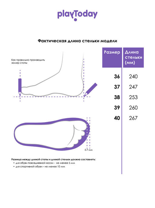 PlayToday / Кроссовки для девочки  фото 9