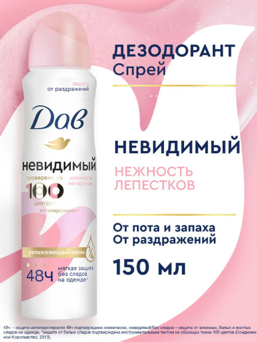 ДАВ дезодорант-спрей Невидимый 150мл (6шт/кор)
