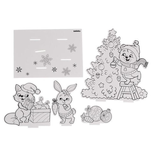3D-Раскраска Новогодний хоровод 3 в 1 - Zabiaka фото 3