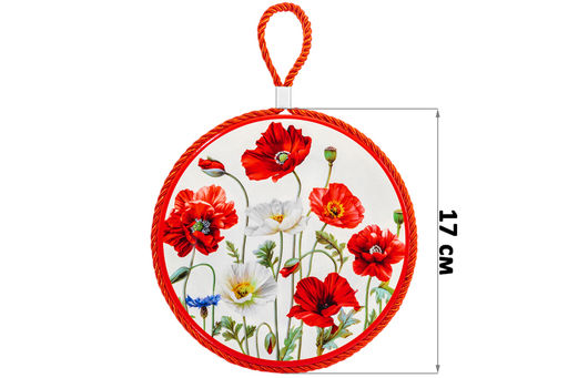 Подставка п/горячее 17*17*1 см Маки, круг - Elan gallery фото 2