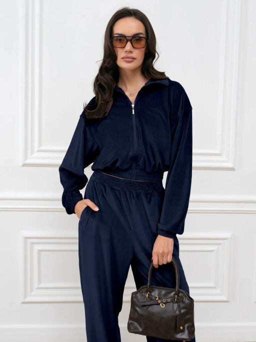 Костюм женский Элис Темно-синий - Modamica фото 5