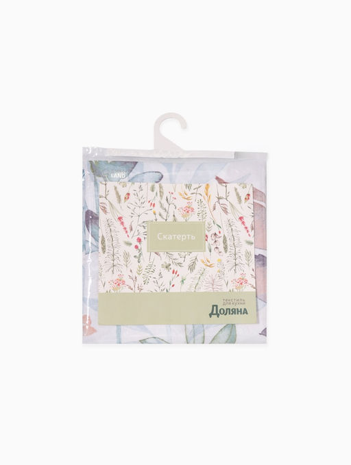 Скатерть Доляна. Акварельные листья, 145?220 см, 100% п/э