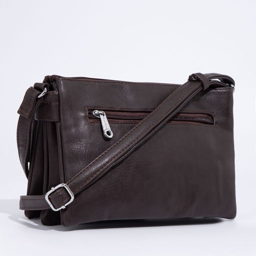 Сумка-мессенджер на молнии, цвет коричневый - Simaland фото 2