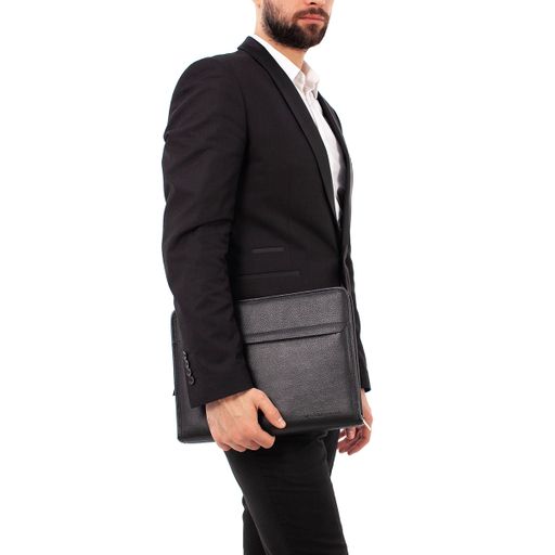 Мужская кожаная папка Orland Black - Lakestone фото 6