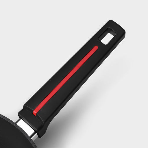 Сковорода Magistro Flame, d=26 см, h=7 см, кованый алюминий, антипригарное покрытие, индукция, чёрная фото 4