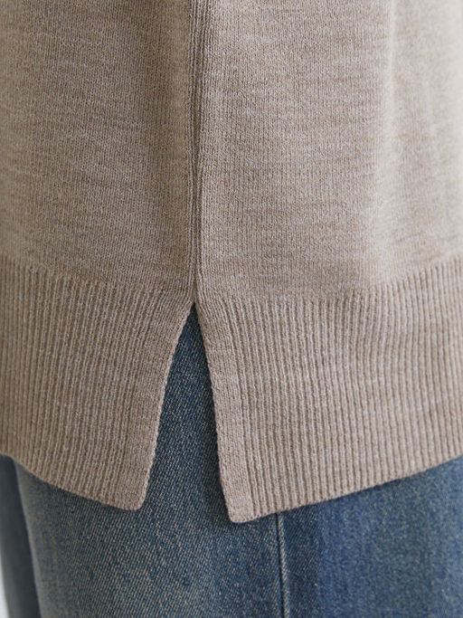 Bisiklet Yaka Kad?n Triko Tunik