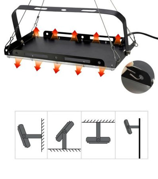 Светильник стационарный с подвесной системой, 200Вт. / OH.200WP / уп 30/фитолампа - Галеонтрейд фото 3