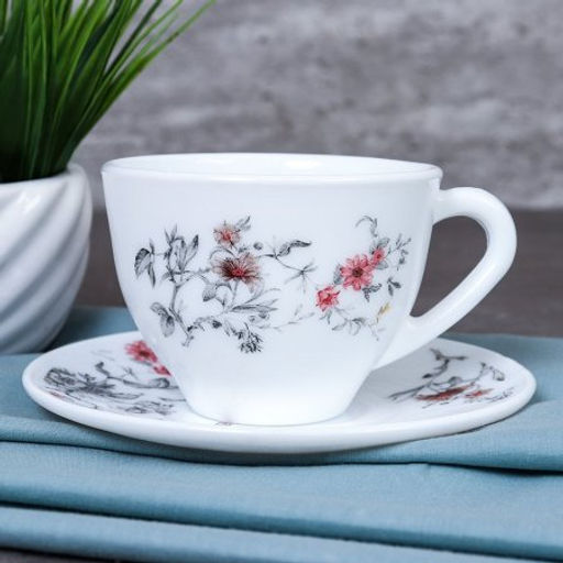 Чайный набор 12 предметов 220 мл / GB220/GD55-6A (7004) /уп 8/ Серый кустик - Галеонтрейд фото 4