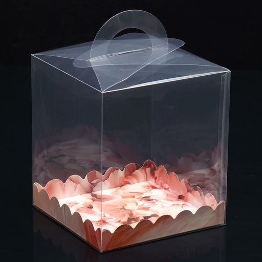 Цена за 5 шт. Коробка кондитерская, сундук, упаковка, «Цветов сияние», 16×16×18 см
