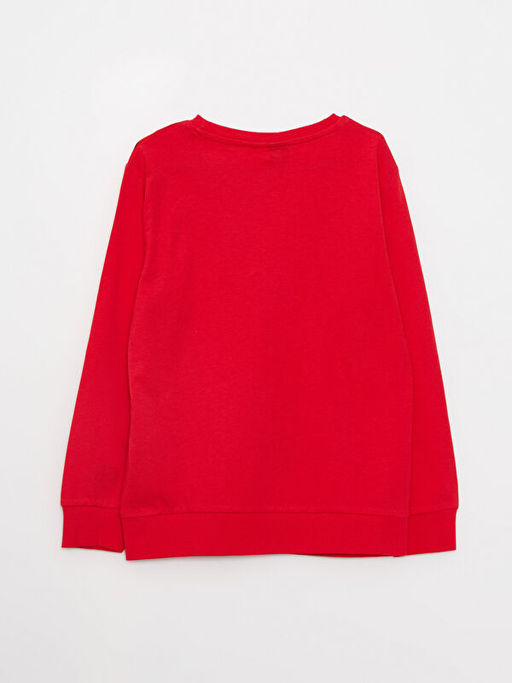 Bisiklet Yaka Spiderman Bask?l? Uzun Kollu Erkek ?ocuk Ti??rt - Waikiki фото 3