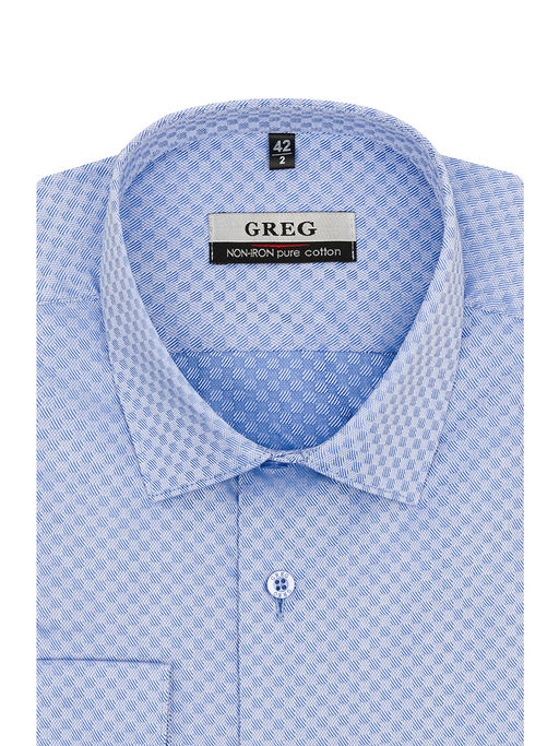 Сорочка мужская длинный рукав GREG 223/231/8702/Z  фото 2